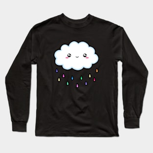 Cute Colorful Cloud Long Sleeve T-Shirt